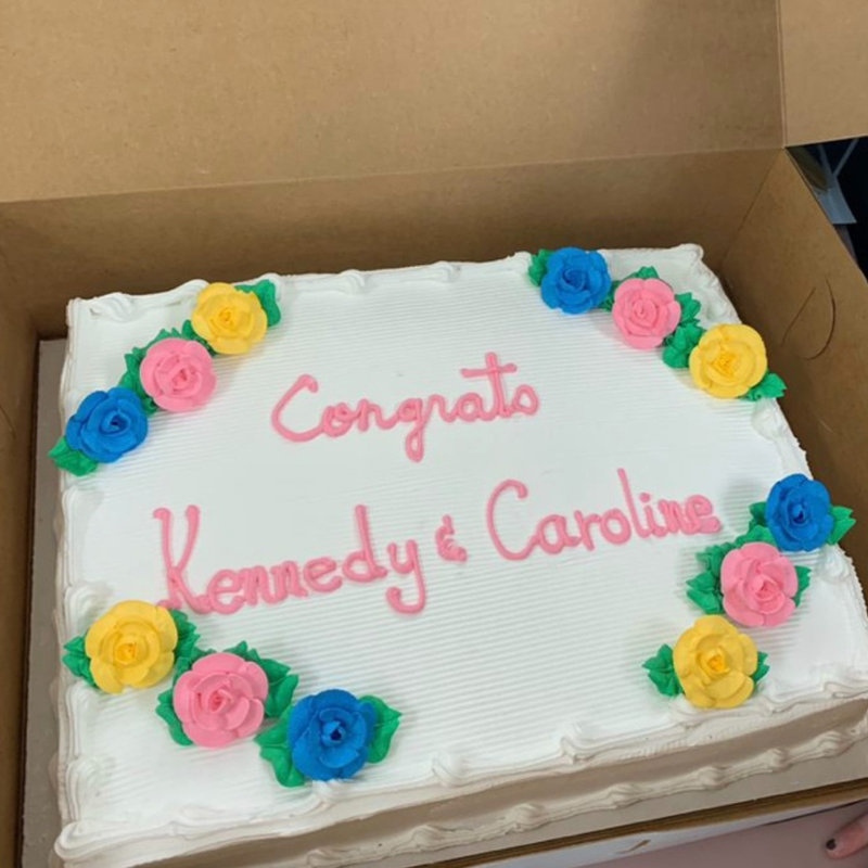 Custom sheet cake