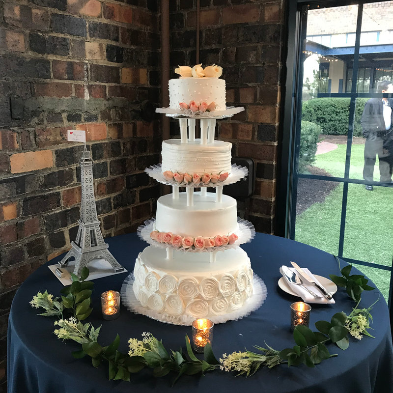 Custom wedding cake